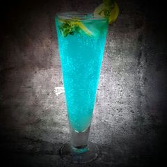 A picture of Blue lagoon mocktails.