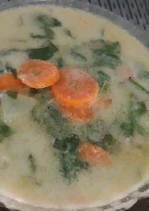 Foto resep Bobor bayam labu siam