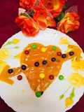 Bombay Karachi halwa in heart shape