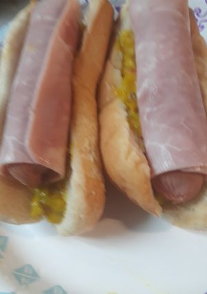 A picture of Ham and Dogs.