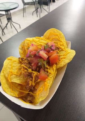 Una foto de Nachos con Pico de Gallo
