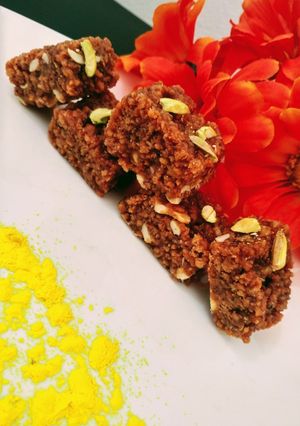 A picture of Mawa,paneer,gulkand burfi.