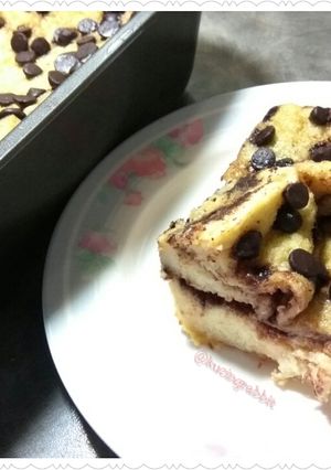 Foto resep Choco Jam Baked Bread Pudding