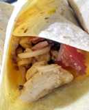 Fajitas con pollo al limón y cheddar