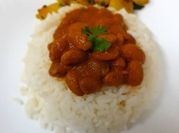 A picture of coriander leaves rajma