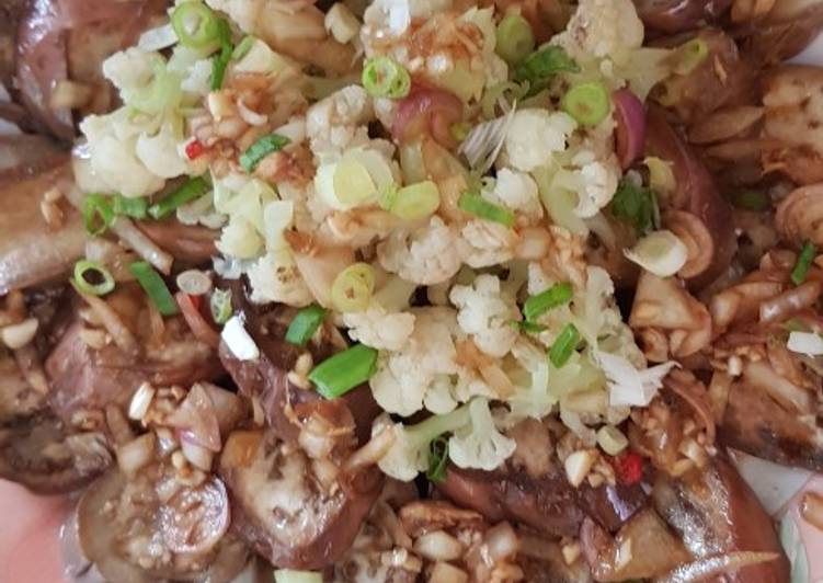 Terong steam bawang putih