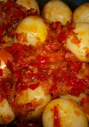 Foto resep Telur puyuh balado