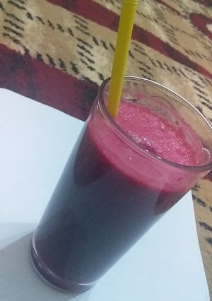 صورة لوصفة عصير البرتقال والبنجر من اكثر العصائر الصحيه