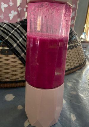 Foto resep Jus nana pel (nanas, buah naga, apel)