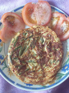 Una foto de Tortilla francesa de espárragos trigueros
