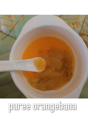 Foto resep Snack MPASI 6M+ - puree orangebana