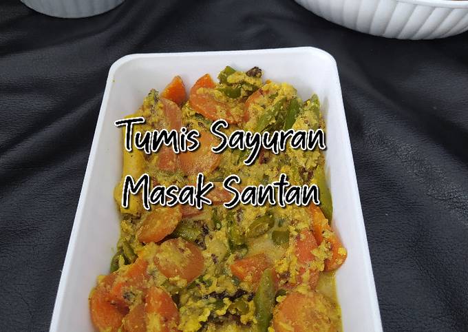 Tumis Sayuran Masak Santan