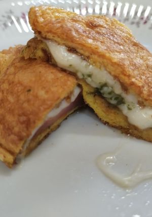 Una foto de Sándwich de Pan Nube