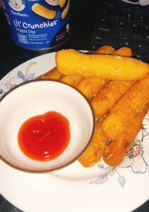 Hình của món Bánh khoai lang chiên giòn.