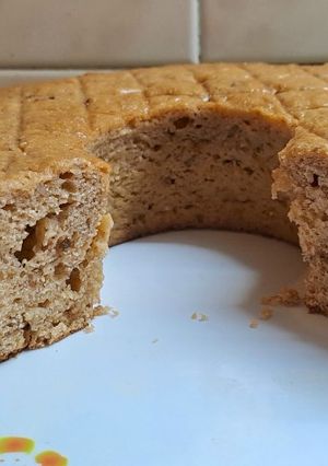 Una foto de Budín de bananas, yogur y gelatina