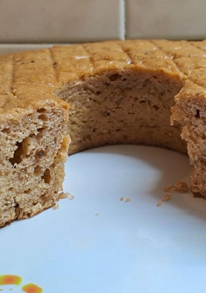 Una foto de Budín de bananas, yogur y gelatina