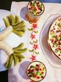 Floating Fruit Ball In Custard