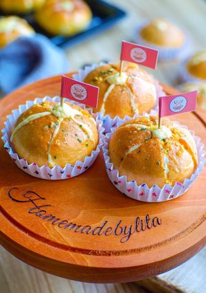Foto resep Korean garlic bread irit telur #homemadebylita