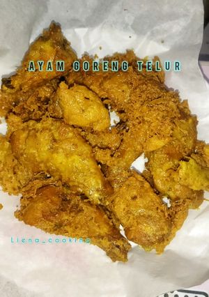 Foto resep Ayam goreng telur (ayam kremes sat set)