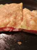 Omelette de tomate, queso y jamón york