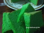 Gambar sponge cake pandan santan