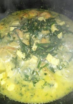 Foto resep Sayur pakis santan bubuk kedelai