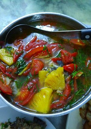 Hình của món Cá trê nấu canh chua.