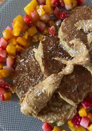 Una foto de Pancakes de manzana