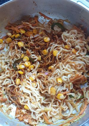 A picture of Vegetable Noodles#Staplefoodrecipecontest#4weekchallenge.