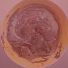 A picture of Banana with condensed milk and Nutella.
