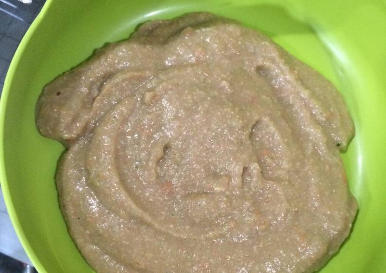 Resep: Mpasi kentang daging edamame 7 bulan + yang Enak