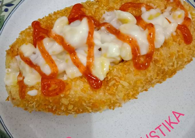 ROTI GORENG SOSIS-JAGUNG-MAYONAISE