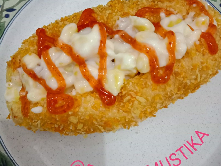 Anti Ribet, Memasak ROTI GORENG SOSIS-JAGUNG-MAYONAISE Yang Enak