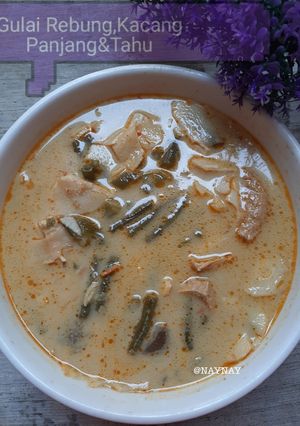 Foto resep Gulai Rebung,Kacang Panjang&Tahu