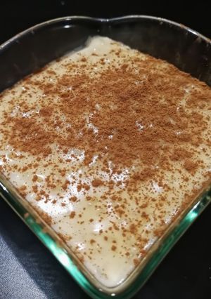 A picture of Creamy, Aromatic Rice Pudding with Cornstarch.