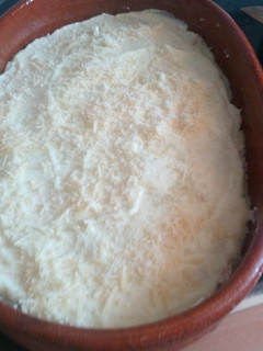 Una foto de Puding de puré de patatas con atún
