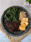 Brambang Asem Daun Ketela Rambat, Taoge