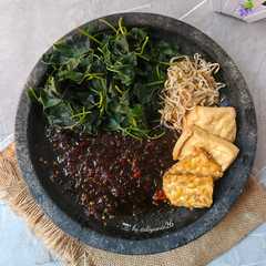 Brambang Asem Daun Ketela Rambat, Taoge-レシピのメイン写真