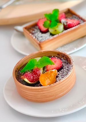 A picture of Dark Chocolate Creme Brûlée.