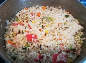 Una foto de Arroz marinero