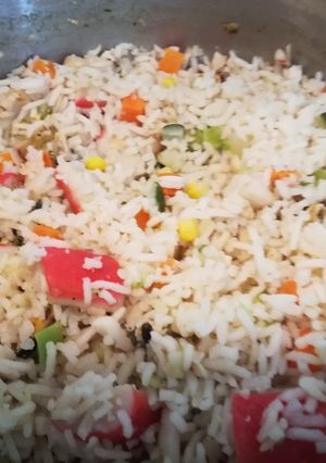 Una foto de Arroz marinero