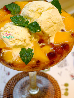 香草冰淇淋芒果爽~夏日限定^^ 的食譜成品照片