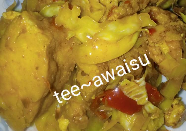 Step-by-Step Guide to Make Homemade My special awara in cabbage sauce