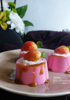 عکسی از دستور دسر فوری با ۲ ماده اولیه 🍓