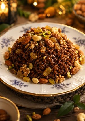 صورة لوصفة ارز بالمكسرات (رز بالخلطه)