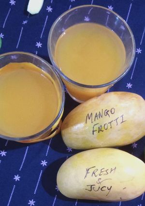 મેંગો ફ્રૂટી (Mango Frooti Recipe In Gujarati) રેસીપી મુખ્ય ફોટો