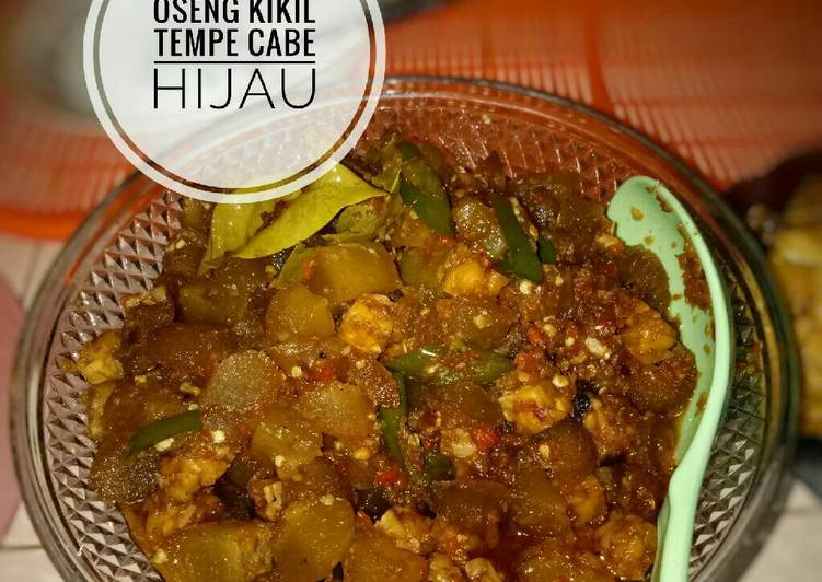 How to Make Delicious Oseng kikil cabe hijau