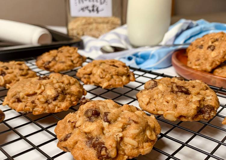 Resep Mudah Oatmeal Choco Chip Cookies Lezat Mantap