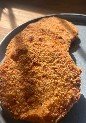 Una foto de Milanesas de calabaza