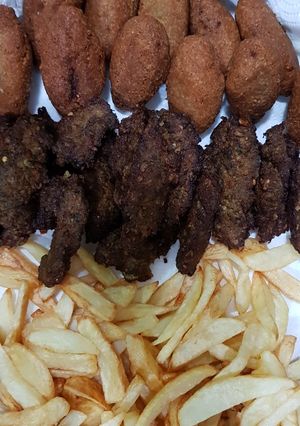 صورة لوصفة كباب مقلي